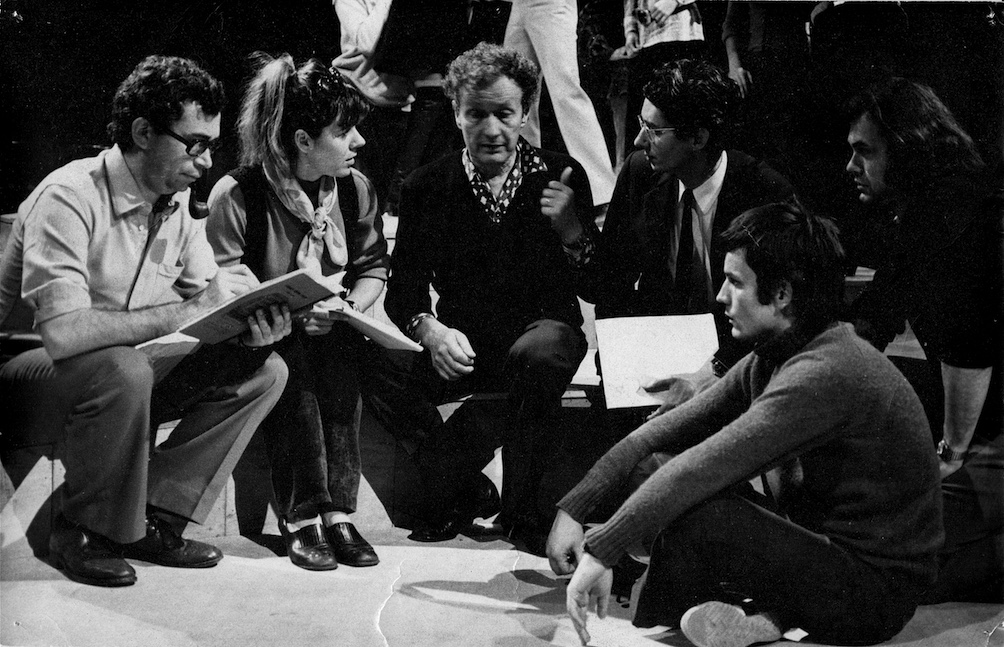 J-P Mathis, Geneviève Soubirou, J-L Barrault, Jacques Noël, François Briouze, Loïc Frémont à l’Élysée Montmartre en 1970